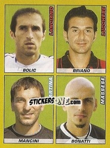 Cromo BOLIC / BRIANO / MANCINI / BONATTI - Calciatori 2007-2008 - Panini