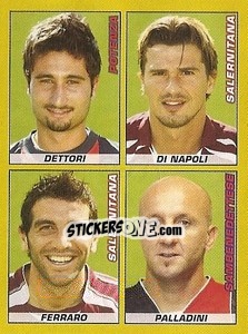 Sticker Dettori / Di Napoli / Ferraro / Palladini - Calciatori 2007-2008 n. 652 - Panini