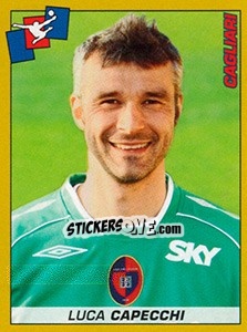 Cromo Luca Capecchi (Cagliari) - Calciatori 2007-2008 - Panini