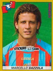 Sticker Marcello Gazzola (Catania) - Calciatori 2007-2008 n. A16 - Panini