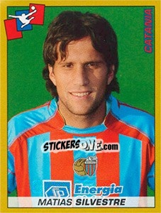 Cromo Matias Silvestre (Catania) - Calciatori 2007-2008 - Panini