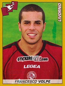 Cromo Francesco Volpe (Livorno) - Calciatori 2007-2008 - Panini