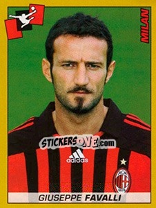 Sticker Giuseppe Favalli (Milan) - Calciatori 2007-2008 - Panini