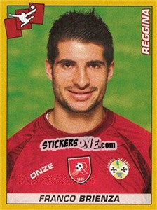 Cromo Franco Brienza (Reggina) - Calciatori 2007-2008 - Panini