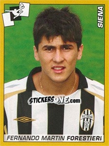 Figurina Fernando Martin Forestieri (Siena) - Calciatori 2007-2008 - Panini