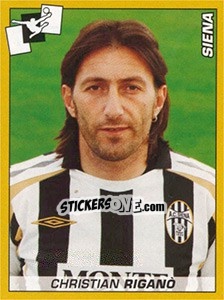 Sticker Christian Riganò (Siena) - Calciatori 2007-2008 n. A108 - Panini