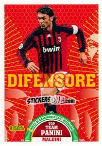 Sticker Paolo Maldini (Milan) - Calciatori 2007-2008 n. T3 - Panini