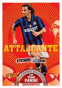 Figurina Zlatan Ibrahimovic (Inter) - Calciatori 2007-2008 - Panini