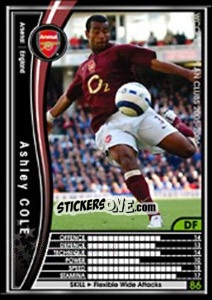 Cromo Ashley Cole - Sega WCCF European Clubs 2005-2006 - Panini