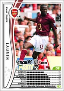 Sticker Lauren - Sega WCCF European Clubs 2005-2006 n. 4 - Panini