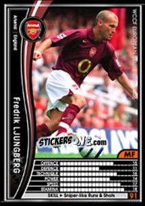 Sticker Fredrik Ljungberg - Sega WCCF European Clubs 2005-2006 n. 10 - Panini