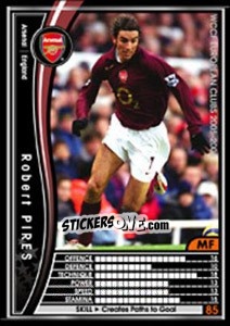 Sticker Robert Pires - Sega WCCF European Clubs 2005-2006 n. 11 - Panini