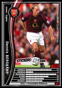 Sticker Dennis Bergkamp - Sega WCCF European Clubs 2005-2006 n. 12 - Panini