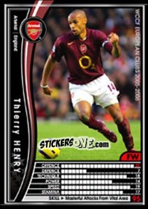 Sticker Thierry Henry - Sega WCCF European Clubs 2005-2006 - Panini