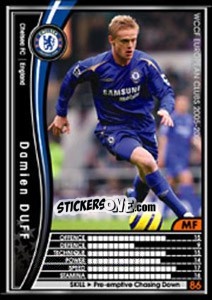 Cromo Damien Duff - Sega WCCF European Clubs 2005-2006 - Panini