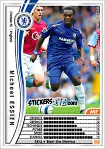 Sticker Michael Essien - Sega WCCF European Clubs 2005-2006 n. 25 - Panini