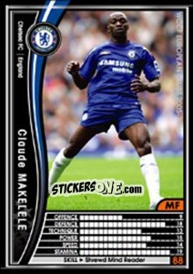 Sticker Claude Makelele - Sega WCCF European Clubs 2005-2006 n. 27 - Panini