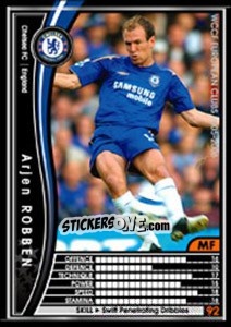 Sticker Arjen Robben - Sega WCCF European Clubs 2005-2006 n. 28 - Panini
