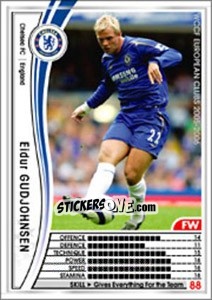 Sticker Eidur Gudjohnsen - Sega WCCF European Clubs 2005-2006 n. 32 - Panini