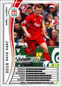 Sticker John Arne Riise - Sega WCCF European Clubs 2005-2006 n. 37 - Panini