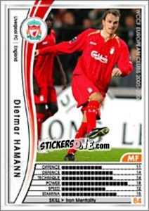 Sticker Dietmar Hamann - Sega WCCF European Clubs 2005-2006 n. 41 - Panini