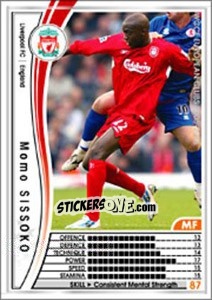 Sticker Mohamed Sissoko - Sega WCCF European Clubs 2005-2006 - Panini