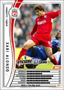 Sticker Xabi Alonso - Sega WCCF European Clubs 2005-2006 n. 44 - Panini