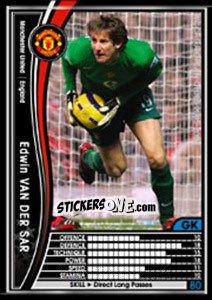Sticker Edwin van der Sar - Sega WCCF European Clubs 2005-2006 n. 49 - Panini