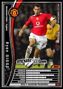 Sticker Ryan Giggs - Sega WCCF European Clubs 2005-2006 n. 56 - Panini