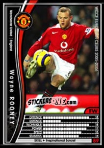 Sticker Wayne Rooney - Sega WCCF European Clubs 2005-2006 n. 63 - Panini