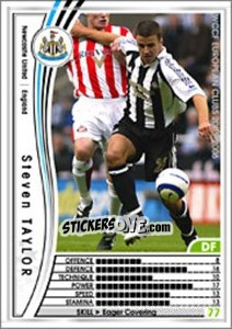 Sticker Steven Taylor - Sega WCCF European Clubs 2005-2006 - Panini