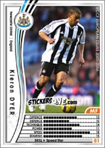 Sticker Kieron Dyer - Sega WCCF European Clubs 2005-2006 n. 72 - Panini