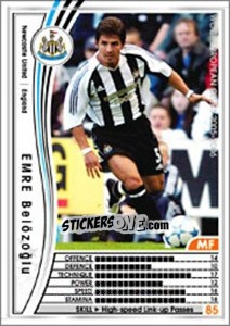 Sticker Emre Belozoglu - Sega WCCF European Clubs 2005-2006 n. 73 - Panini