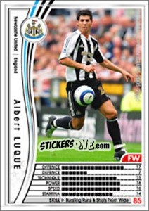 Sticker Albert Luque - Sega WCCF European Clubs 2005-2006 - Panini