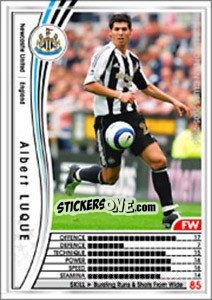 Figurina Albert Luque - Sega WCCF European Clubs 2005-2006 n. 78 - Panini