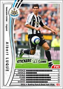 Figurina Albert Luque - Sega WCCF European Clubs 2005-2006 - Panini