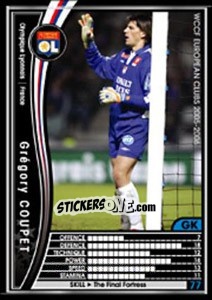 Sticker Gregory Coupet - Sega WCCF European Clubs 2005-2006 - Panini