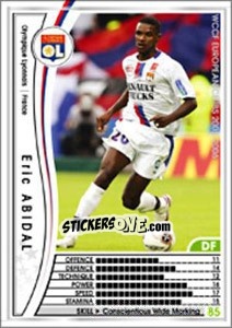 Sticker Eric Abidal - Sega WCCF European Clubs 2005-2006 n. 82 - Panini
