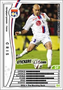 Sticker Cris - Sega WCCF European Clubs 2005-2006 n. 84 - Panini