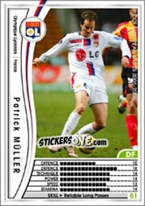 Sticker Patrick Muller - Sega WCCF European Clubs 2005-2006 n. 85 - Panini