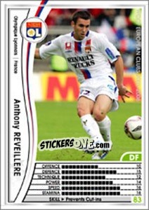 Figurina Anthony Reveillere - Sega WCCF European Clubs 2005-2006 - Panini