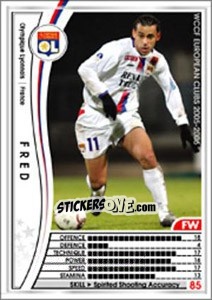 Cromo Fred - Sega WCCF European Clubs 2005-2006 - Panini