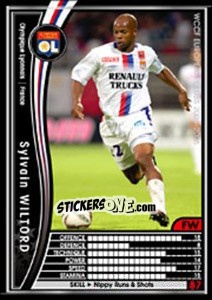 Sticker Sylvain Wiltord - Sega WCCF European Clubs 2005-2006 n. 96 - Panini
