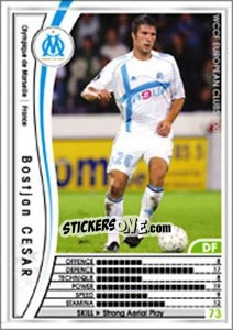 Sticker Bostjan Cesar - Sega WCCF European Clubs 2005-2006 n. 100 - Panini