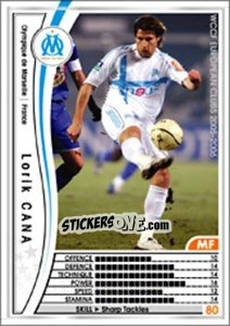 Sticker Lorik Cana - Sega WCCF European Clubs 2005-2006 n. 104 - Panini