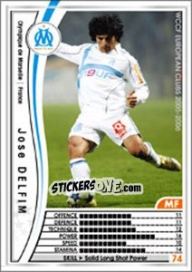 Sticker Jose Delfim - Sega WCCF European Clubs 2005-2006 - Panini