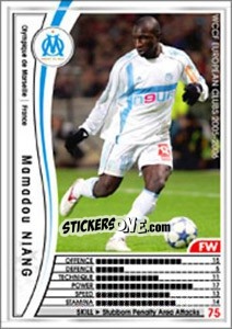 Sticker Mamadou Niang - Sega WCCF European Clubs 2005-2006 n. 111 - Panini