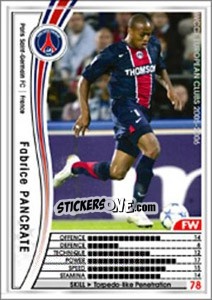 Figurina Fabrice Pancrate - Sega WCCF European Clubs 2005-2006 n. 126 - Panini