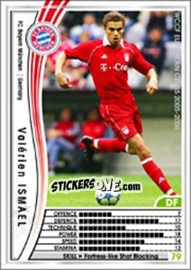 Sticker Valerien Ismael - Sega WCCF European Clubs 2005-2006 - Panini