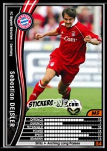Sticker Sebastian Deisler - Sega WCCF European Clubs 2005-2006 n. 135 - Panini